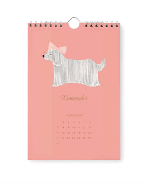 Rifle Paper - Dog Of The Month 2027 Wandkalender