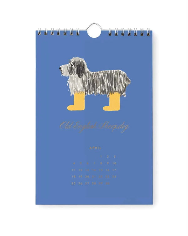 Rifle Paper - Dog Of The Month 2027 Wandkalender