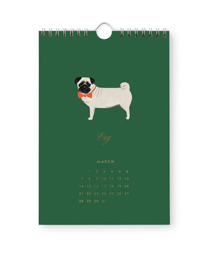 Rifle Paper - Dog Of The Month 2027 Wandkalender