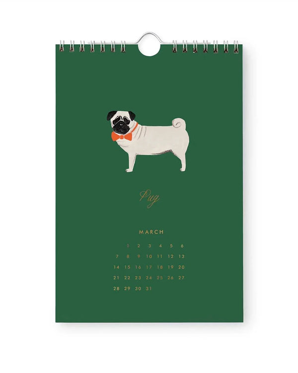Rifle Paper - Dog Of The Month 2027 Wandkalender