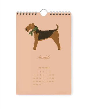 Rifle Paper - Dog Of The Month 2027 Wandkalender