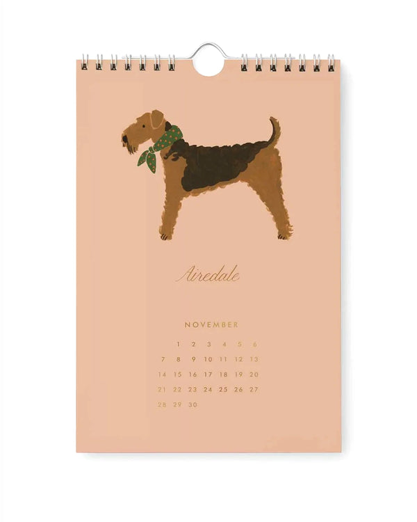 Rifle Paper - Dog Of The Month 2027 Wandkalender