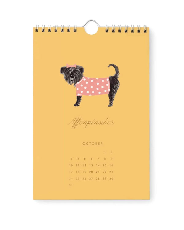 Rifle Paper - Dog Of The Month 2027 Wandkalender