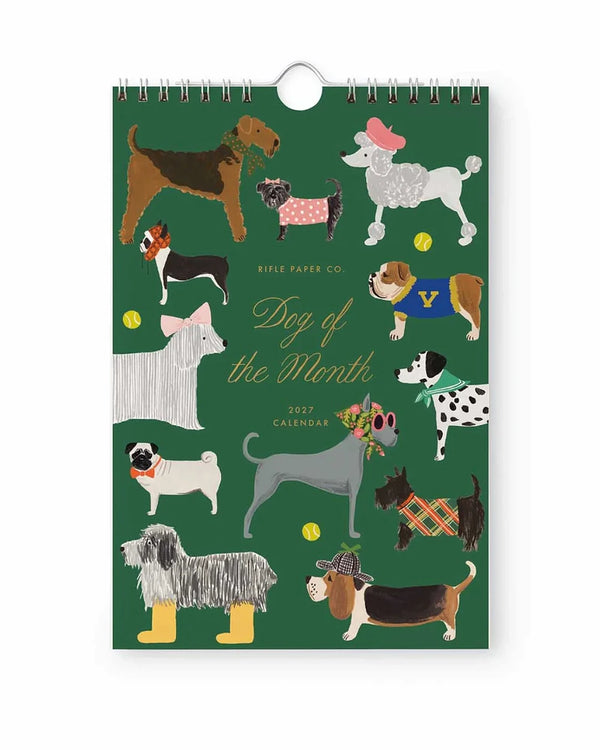 Rifle Paper - Dog Of The Month 2027 Wandkalender