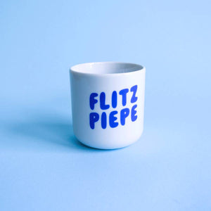 Flitzpiepe Becher Blau