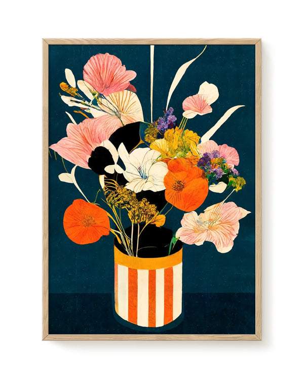 Flowers At Night Print (30x40cm)