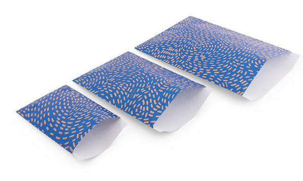 Geschenktüte Flach Fur Stripes 12 x 19cm (5er-Pack)