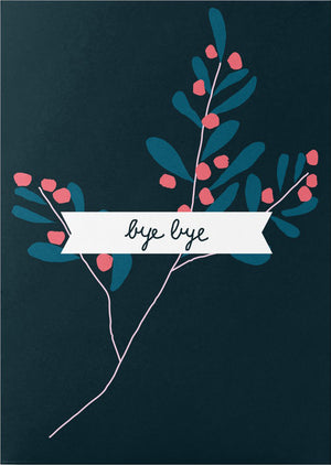 Bye Bye Postkarte