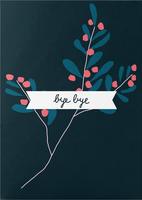 Bye Bye Postkarte