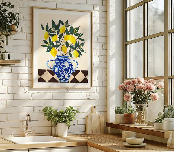 Vase of Lemons Poster (50x70cm)