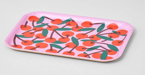 Cherries Pink Tablett Klein