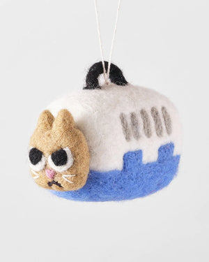 Coco Cat in Carrier Filzanhänger