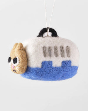 Coco Cat in Carrier Filzanhänger