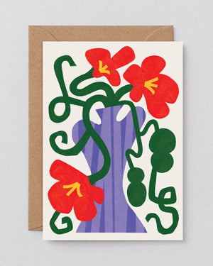 Wrap - Floral Vase Klappkarte