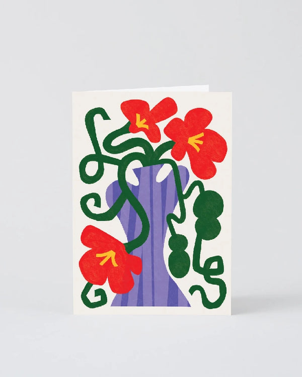 Wrap - Floral Vase Klappkarte
