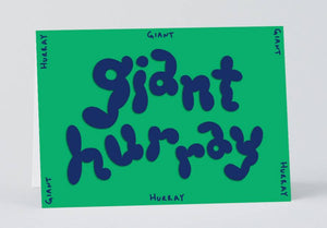 Giant Hurray Embossed Klappkarte