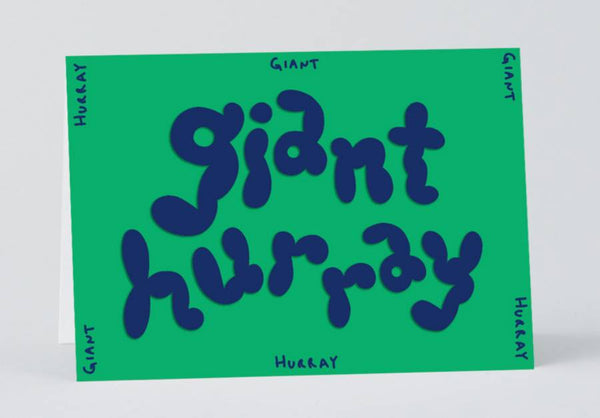 Giant Hurray Embossed Klappkarte