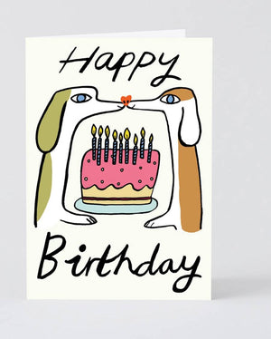 Wrap - Happy Birthday Dogs Klappkarte