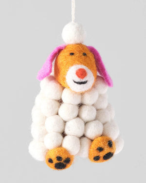 Minu Snowball Dog Filzanhänger