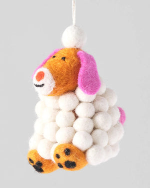 Minu Snowball Dog Filzanhänger