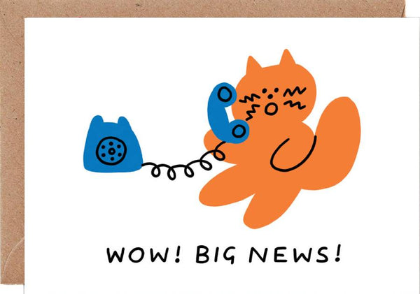 Wow! Big News! Klappkarte