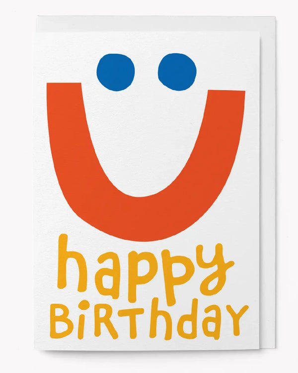 Graphic Factory - Happy Birthday Smile Klappkarte
