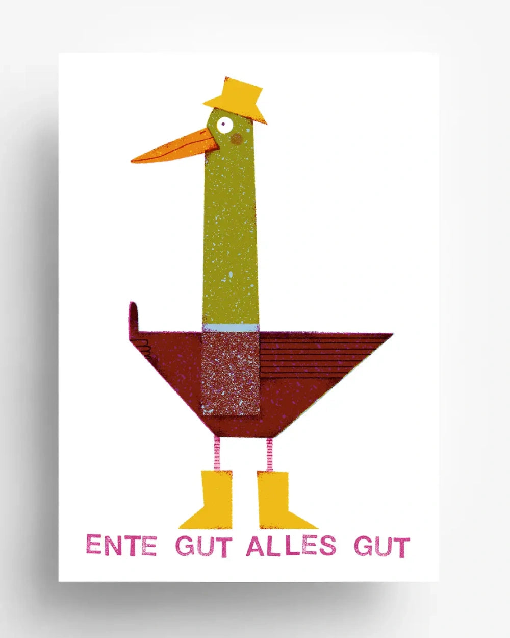 Barbara Dziadosz - Ente Gut Alles Gut Postkarte