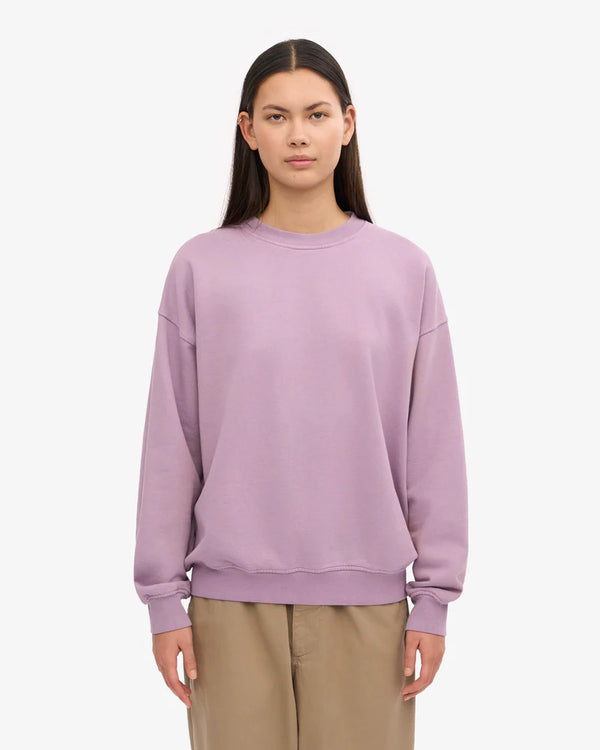Organic Oversized Sweatshirt Pearly Purple