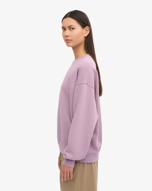 Organic Oversized Sweatshirt Pearly Purple