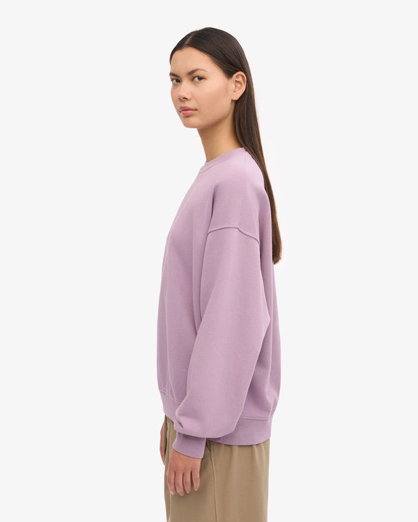 Organic Oversized Sweatshirt Pearly Purple