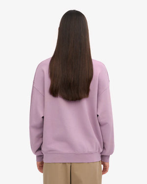 Organic Oversized Sweatshirt Pearly Purple