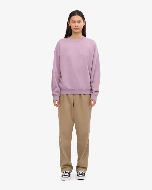 Organic Oversized Sweatshirt Pearly Purple