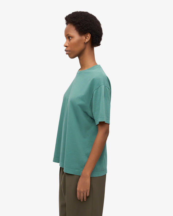 Organic Oversized T-Shirt Pine Green