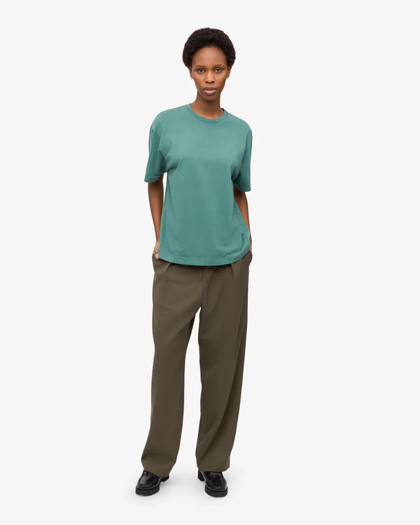 Organic Oversized T-Shirt Pine Green