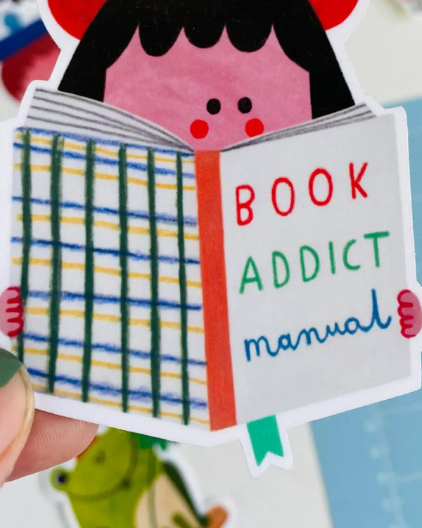 Daria Solak - Book Addict Sticker