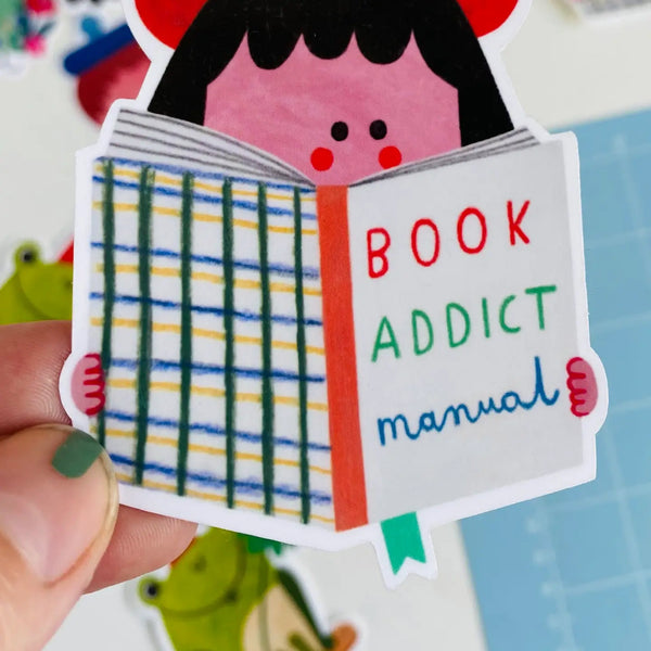 Daria Solak - Book Addict Sticker