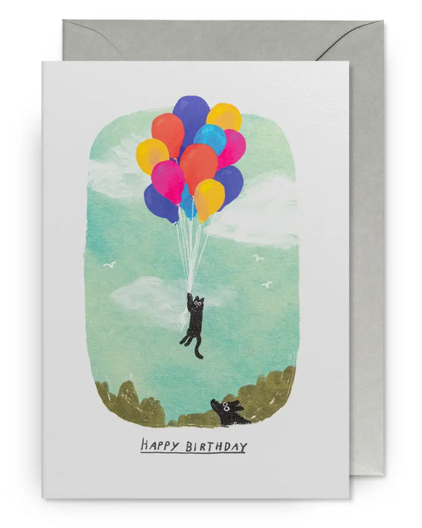 Lagom Design - John Bond Happy Birthday Balloon #2 Klappkarte