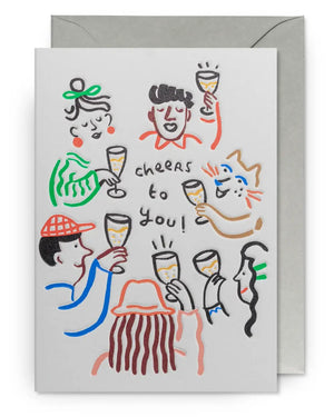 Lagom Design - Marie Assénat Cheers Klappkarte
