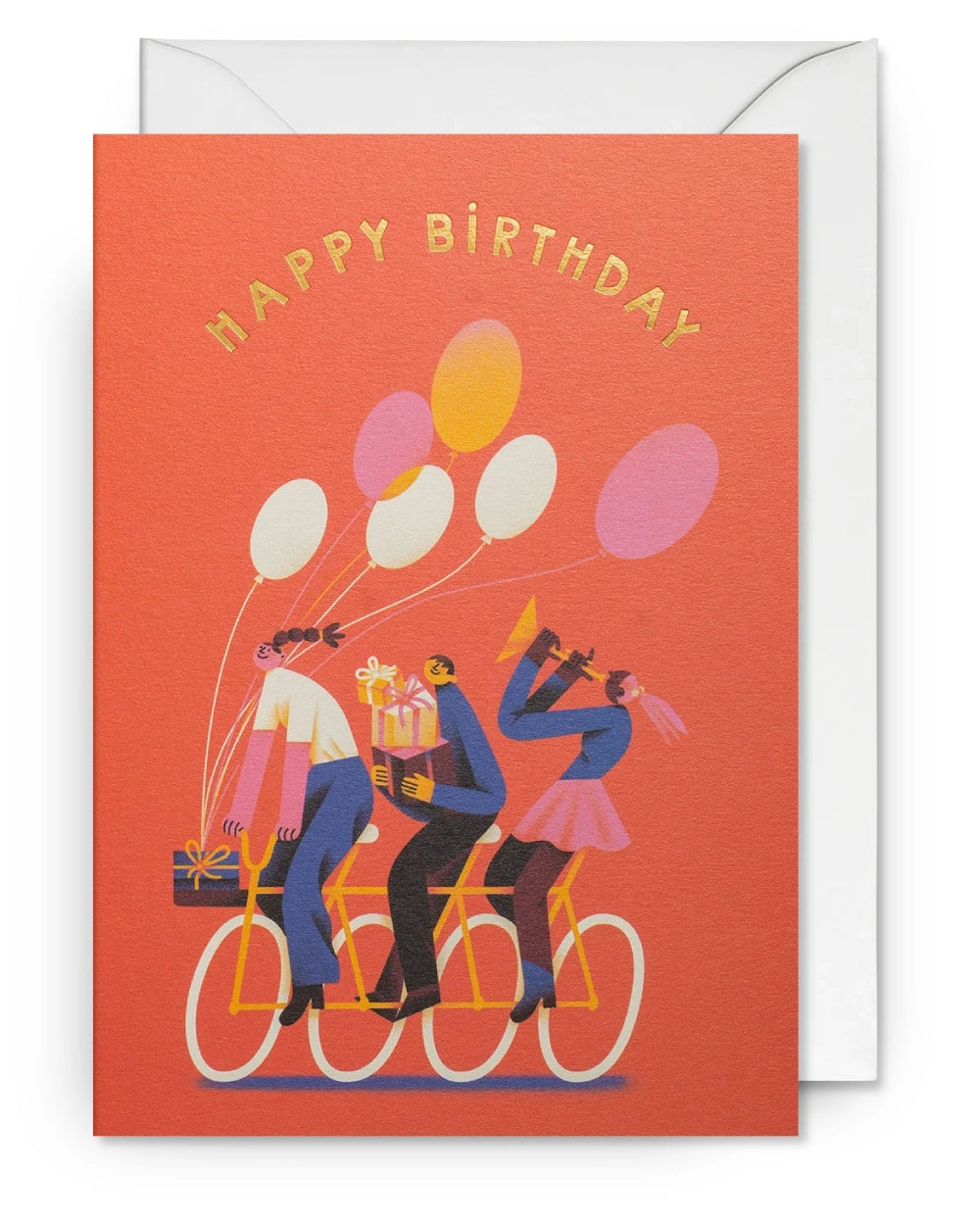 Lagom Design - Tania Yakunova Happy Birthday Party Bike Klappkarte