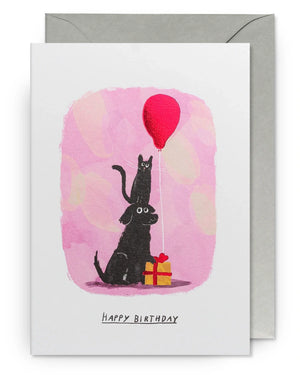 Lagom Design - John Bond Happy Birthday Balloon Klappkarte