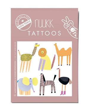 Nuukk - Organic Tattoos Safari Animals by Anna Katharina Jansen