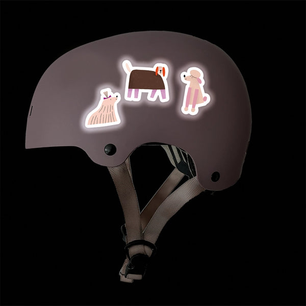 Nuukk - 3 Reflektierende Stickerbögen Safety Sparkles Dogs by Anna Katharina Jansen