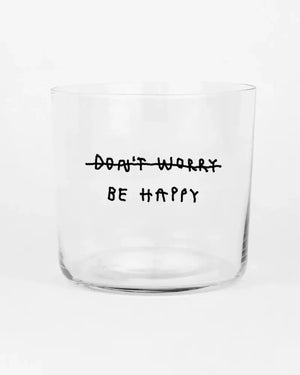 Yahya Studio - Be Happy Glas 350 ml
