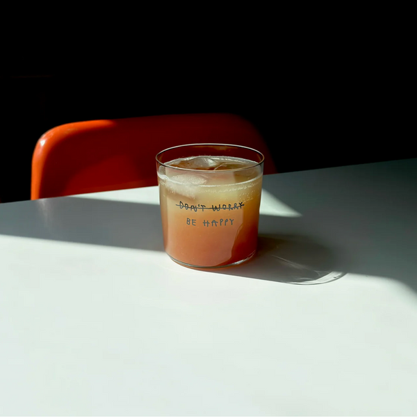 Yahya Studio - Be Happy Glas 350 ml