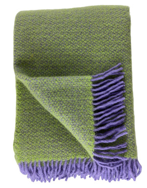 Wolldecke Punto Lavendel Light Green