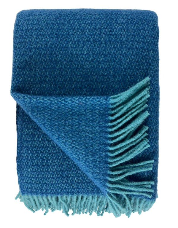 Wolldecke Punto Türkis Petrol