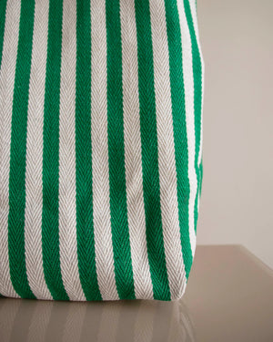 Shopper Natural Grass Stripes aus schwerer Baumwolle
