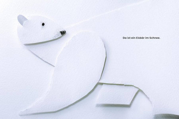 Ein Eisbär im Schnee