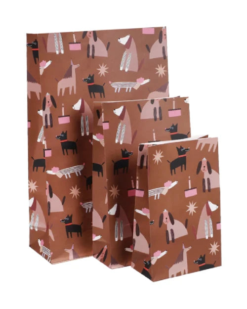 Geschenktüte Anna Katharina Jansen Hunde mit Boden (5er-Pack)