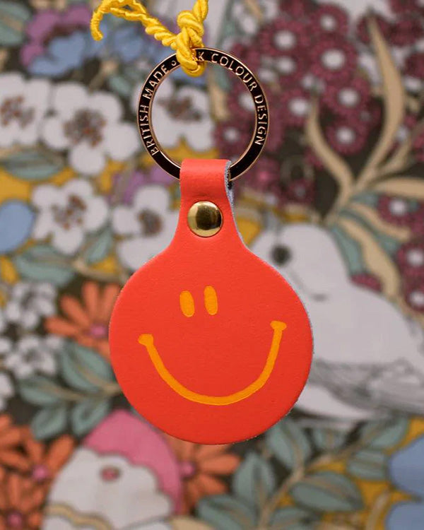 Feeling Lush Smiley Schlüsselanhänger Coral